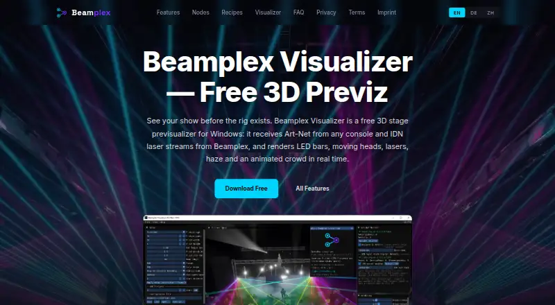 Beamplex Visualizer's own site