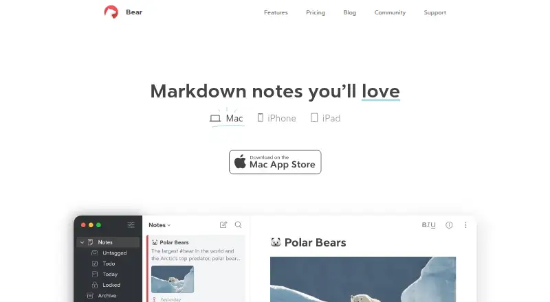Bear's own site