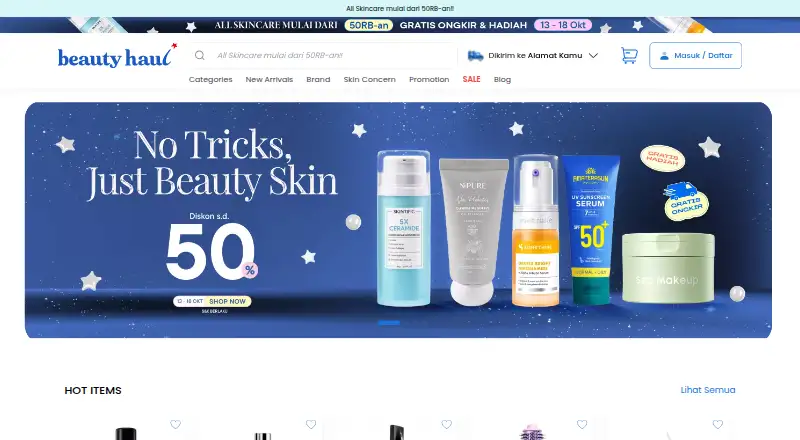 BeautyHaul's own site