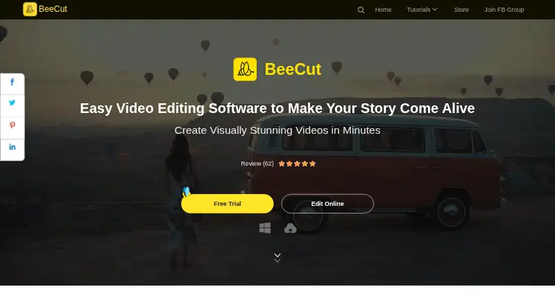 BeeCut's own site