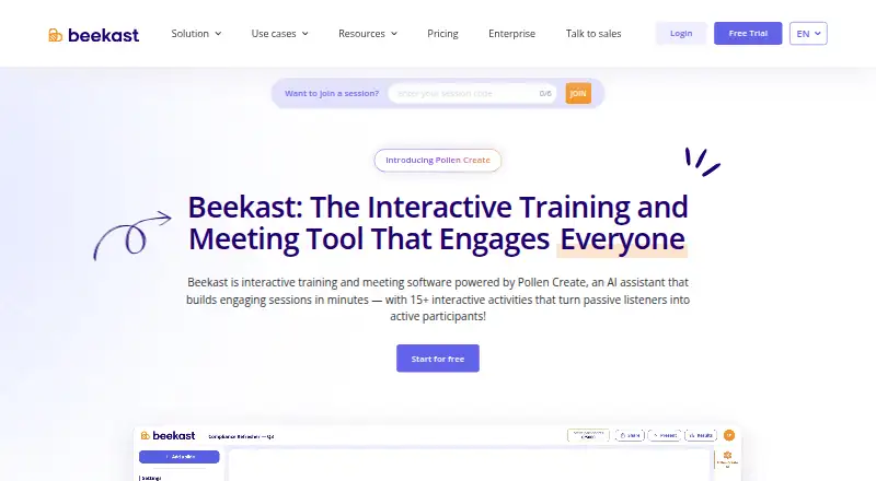 Beekast's own site