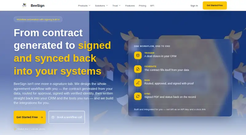 BeeSign's own site