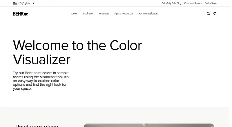 Behr ColorSmart's own site