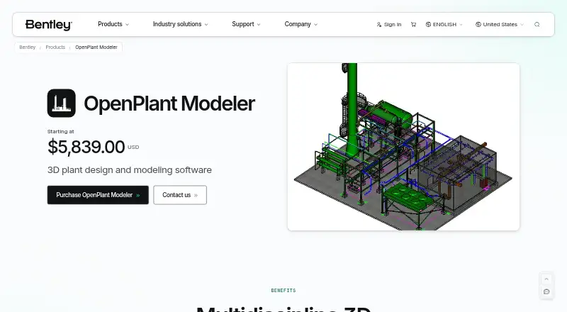 OpenPlant Modeler's own site