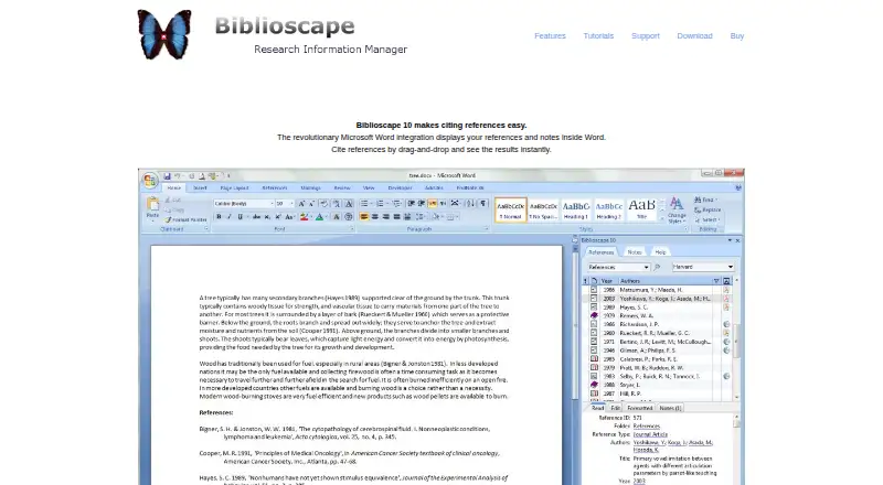 Biblioscape's own site