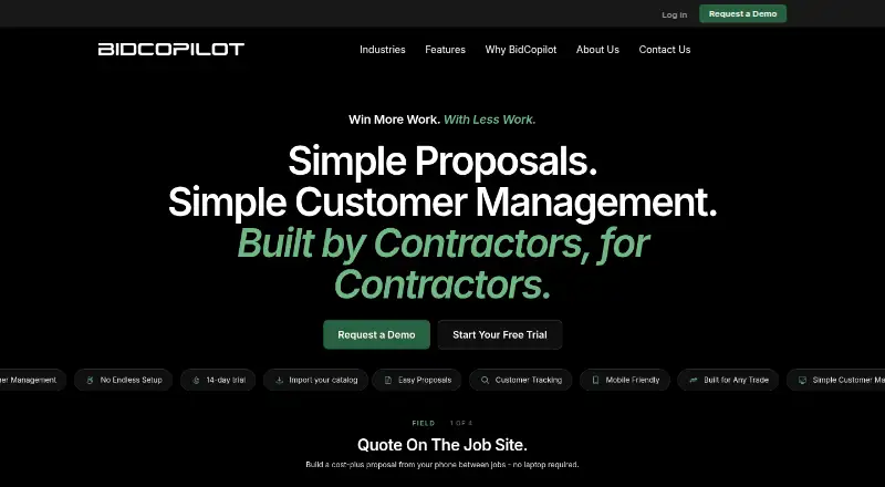 BidCopilot's own site