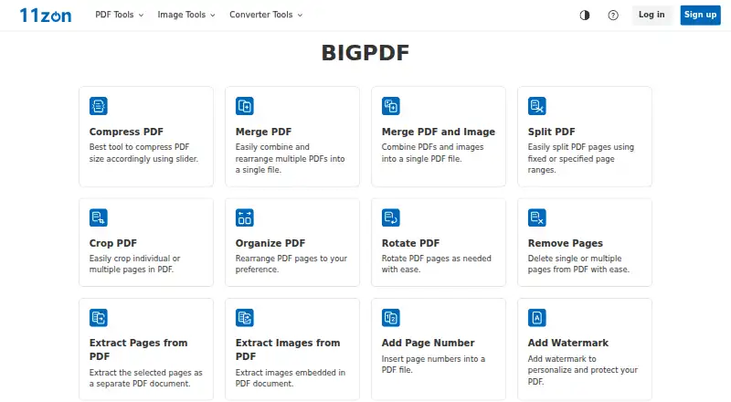 11zon Compress PDF's own site