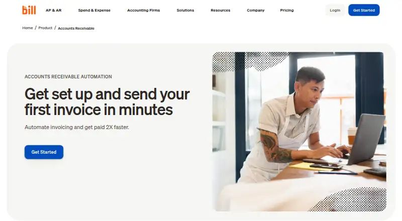 BILL Accounts Receivable's own site