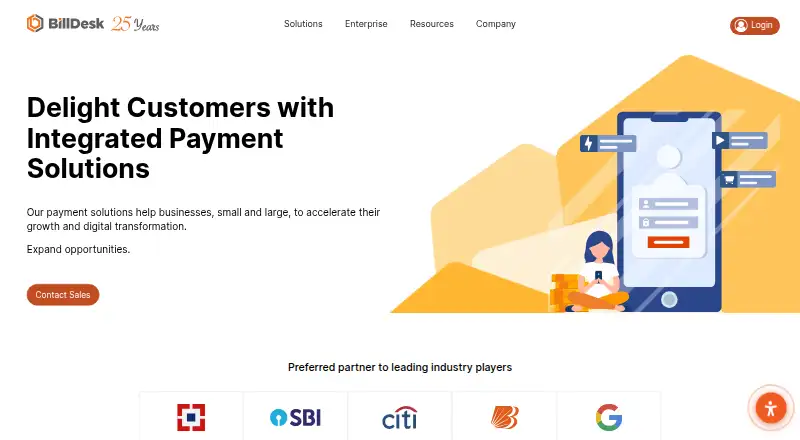 BillDesk's own site