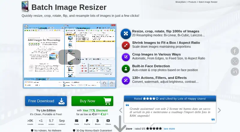 Batch Image Resizer's own site