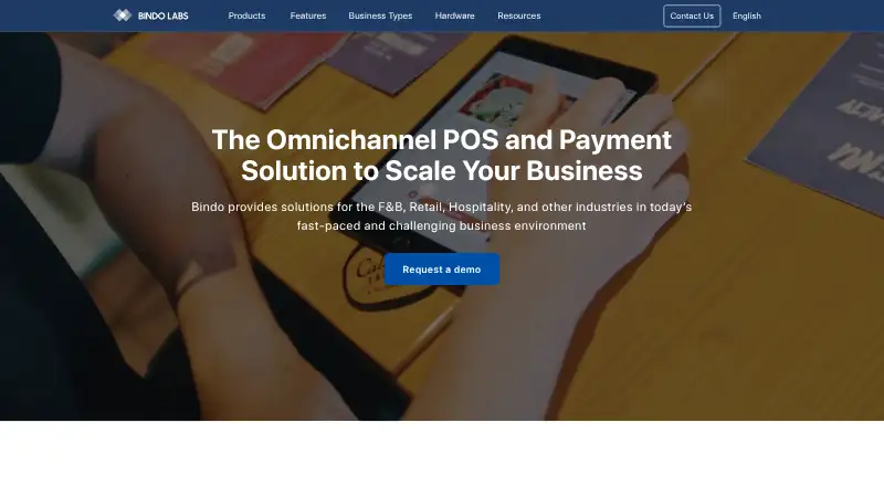 Bindo POS's own site