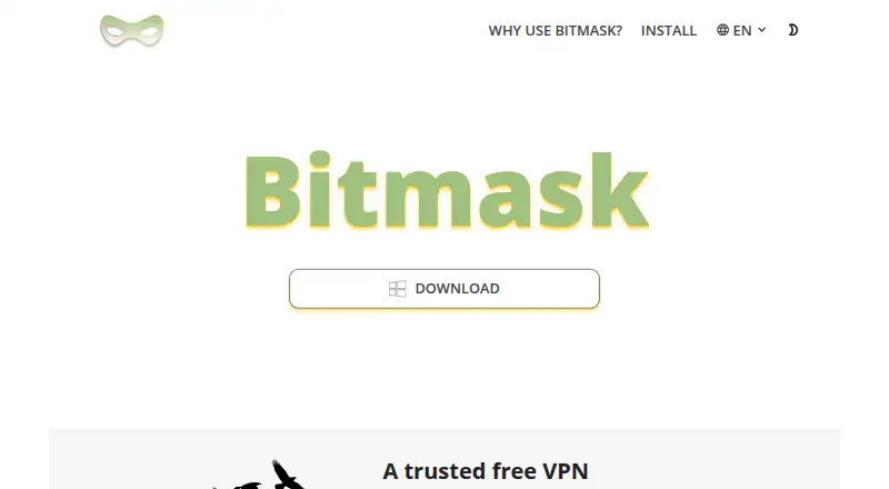 The Bitmask homepage