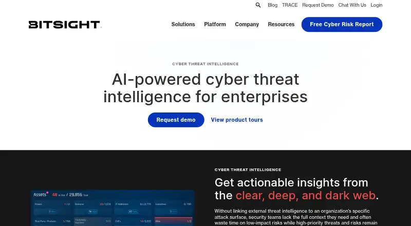 Bitsight Cyber Threat Intelligence's own site