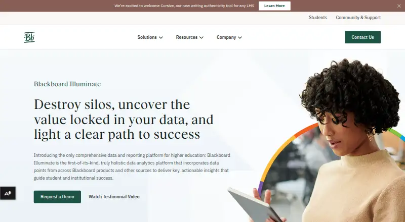 Blackboard Illuminate's own site