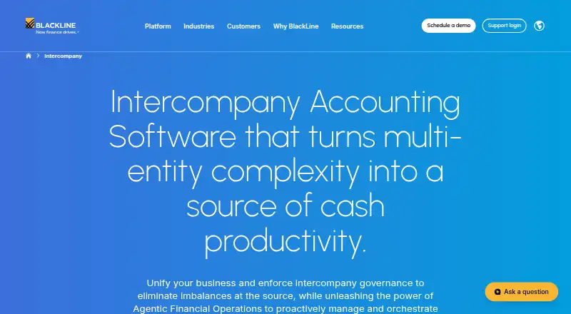 BlackLine Intercompany's own site