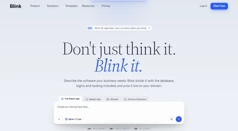 Blink's own site