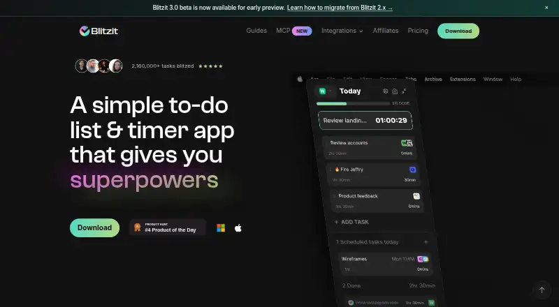 Blitzit's own site