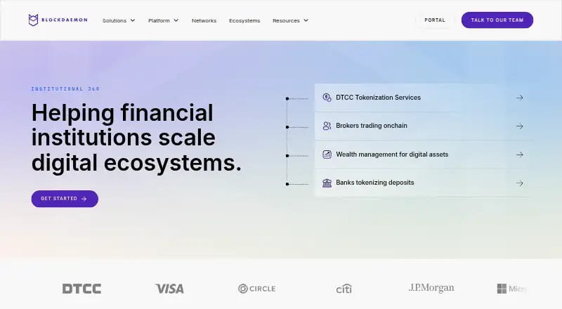 Blockdaemon's own site