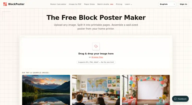Block Poster's own site