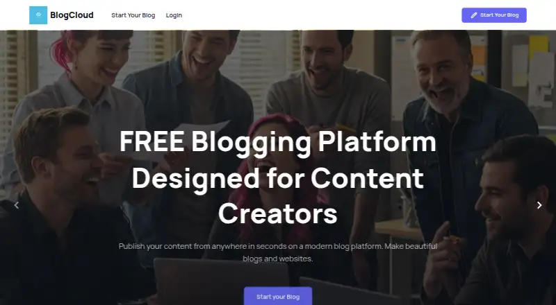 BlogCloud's own site