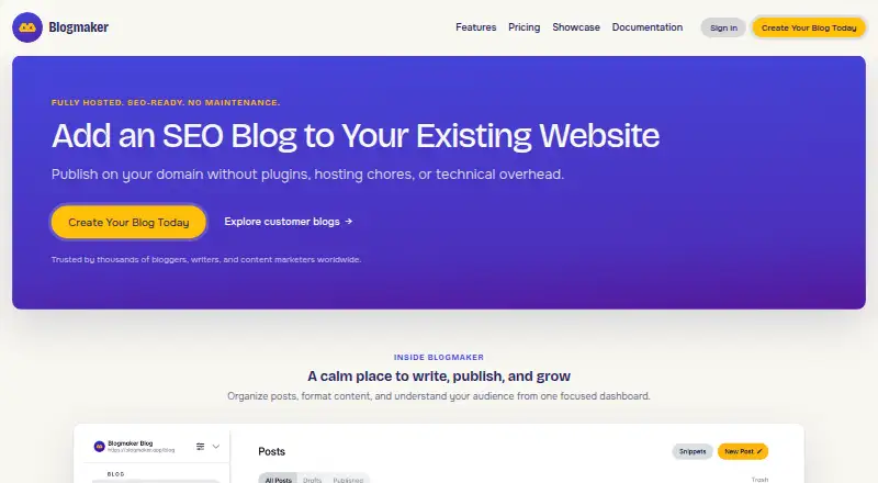 BlogMaker's own site
