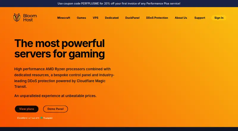 Bloom.host's own site