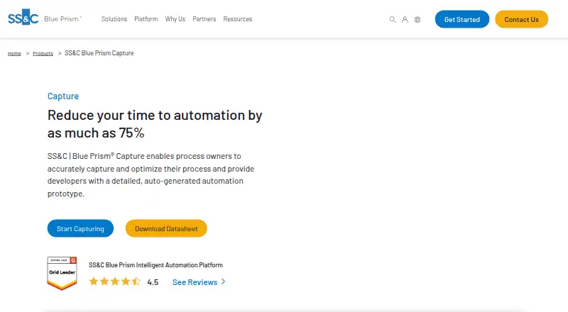 SS&C Blue Prism Capture's own site