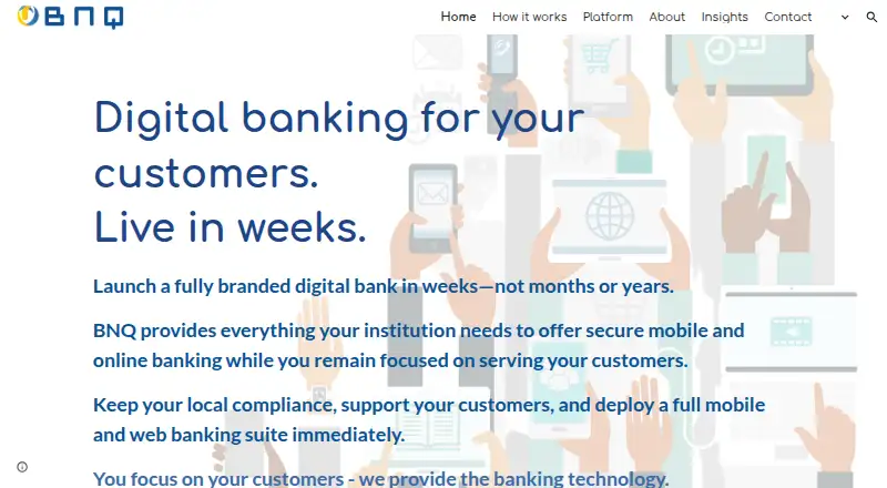 BNQ Digital Banking's own site