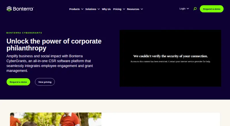 Bonterra CyberGrants's own site