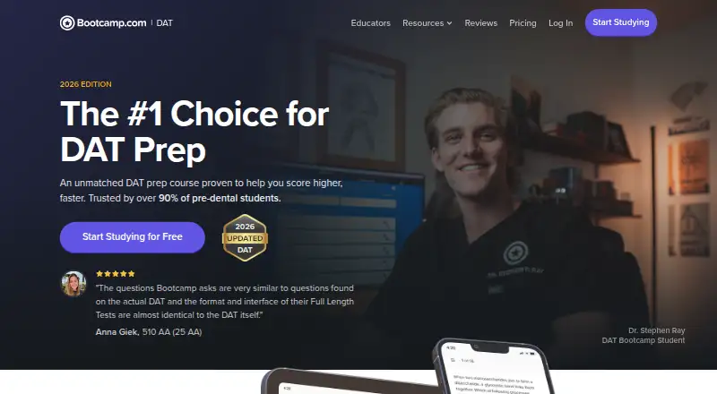 DAT Bootcamp's own site