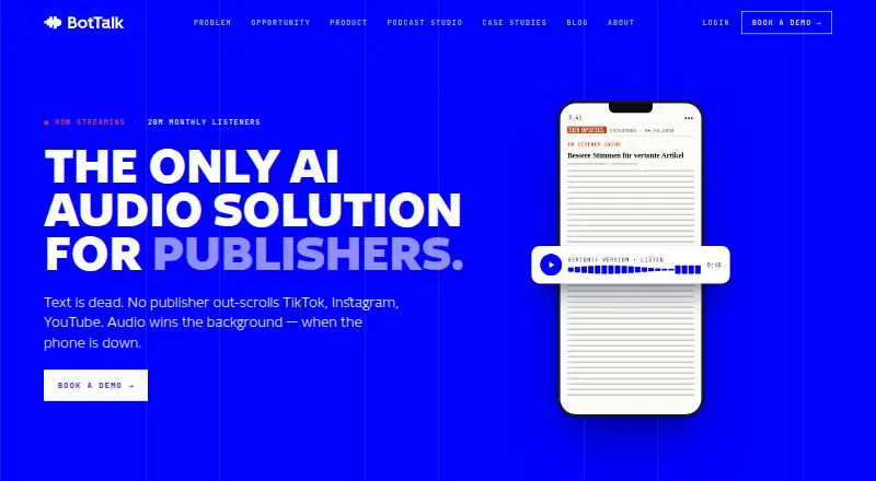 BotTalk's own site