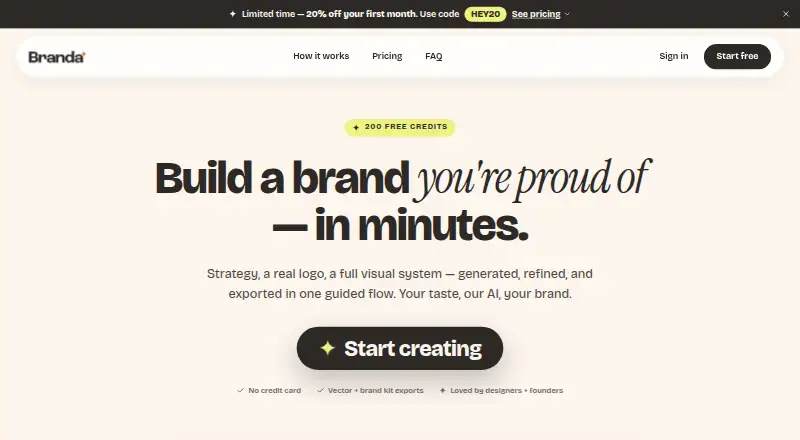 Branda's own site