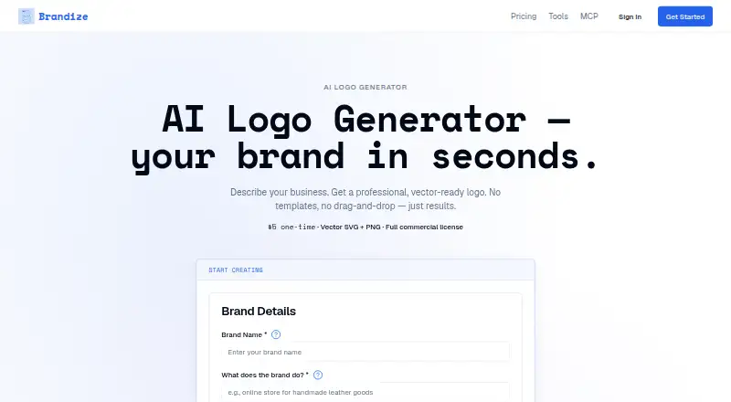 Brandize's own site