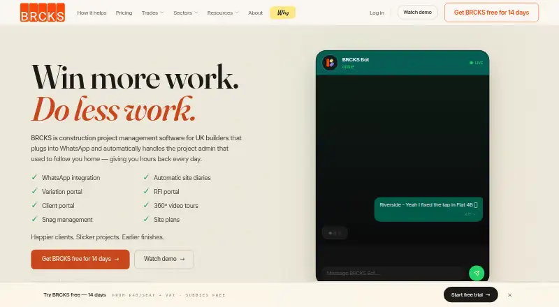BRCKS's own site