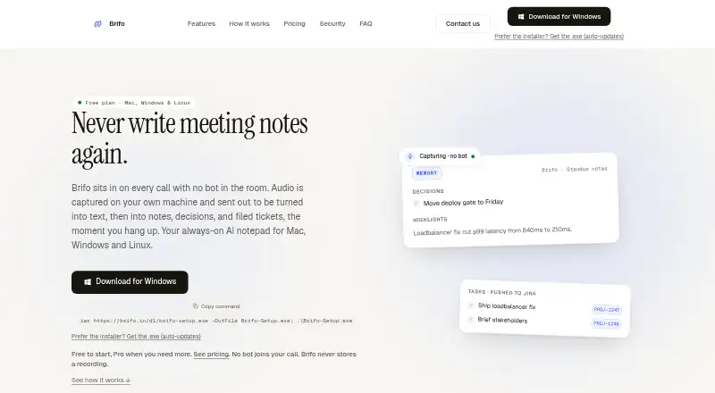 Brifo's own site