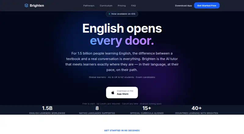 Brighten's own site