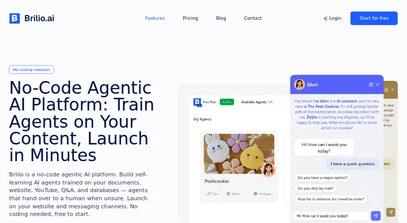 Brilio.ai's own site