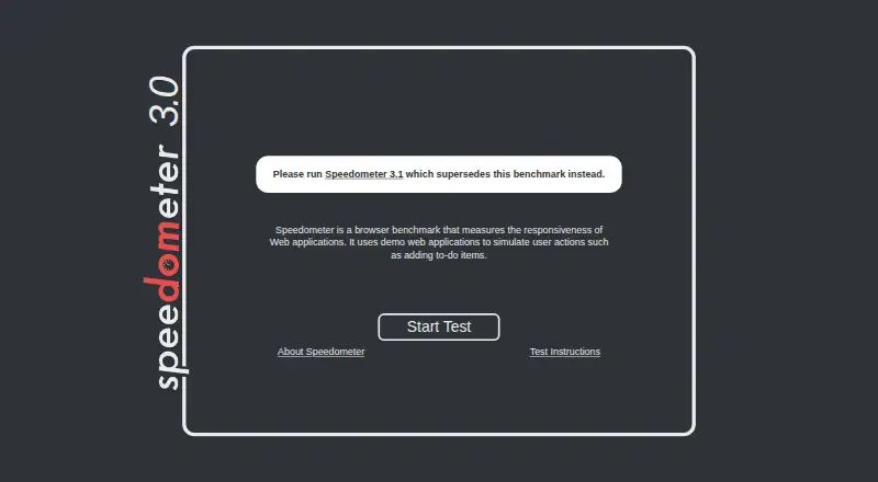 Speedometer 3.0's own site
