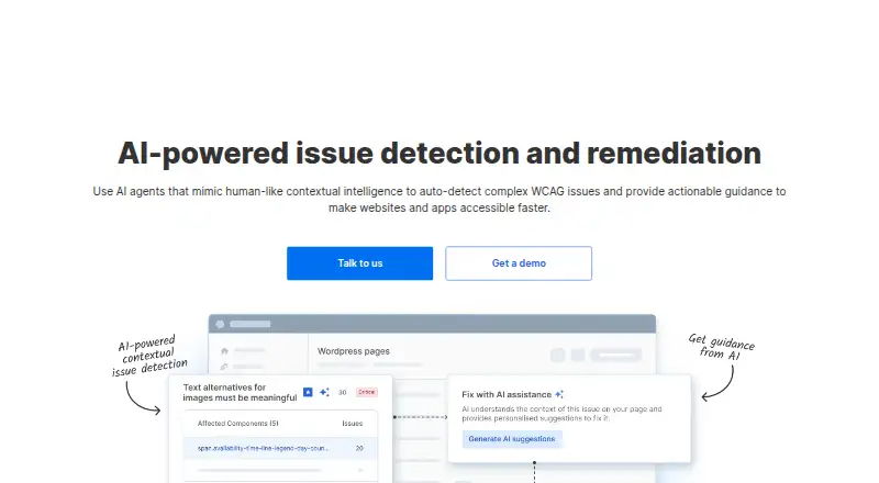 BrowserStack Accessibility Testing's own site