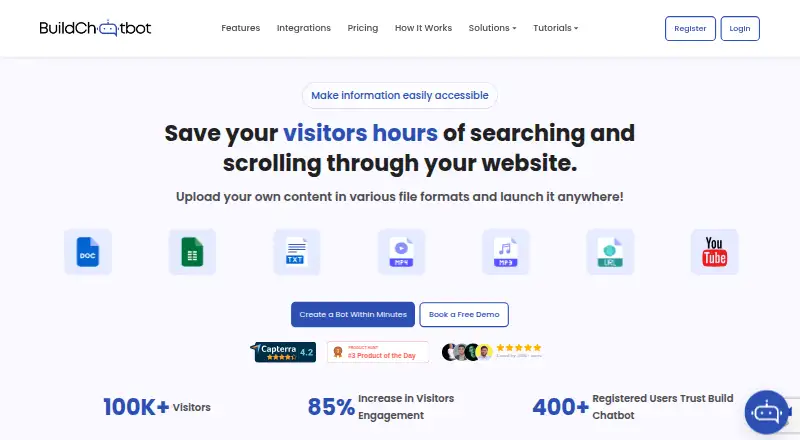 Build Chatbot's own site