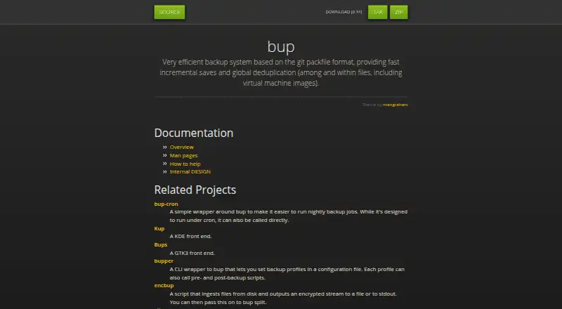 bup's own site
