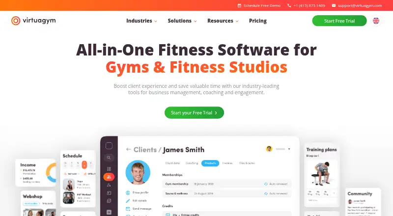Virtuagym's own site