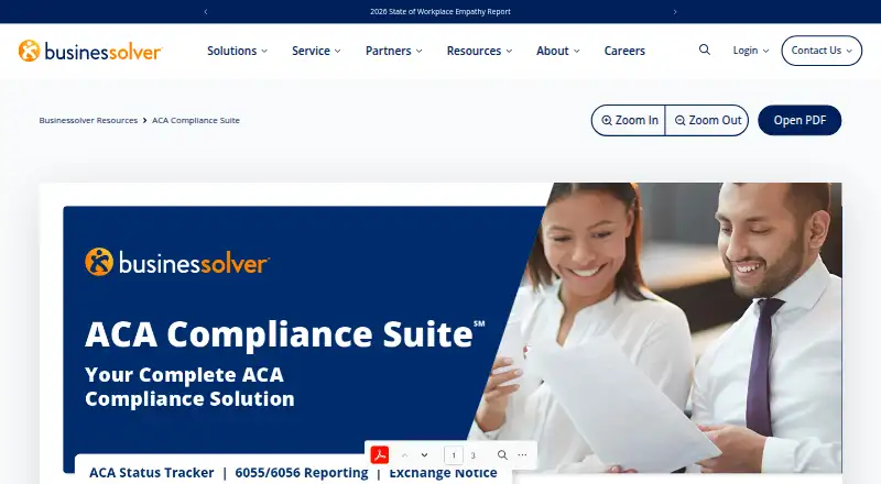 Businessolver ACA Compliance Suite's own site