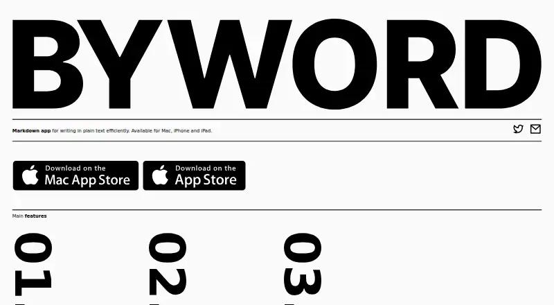 Byword's own site