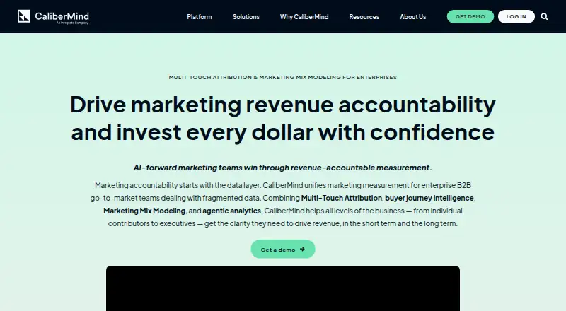 CaliberMind's own site