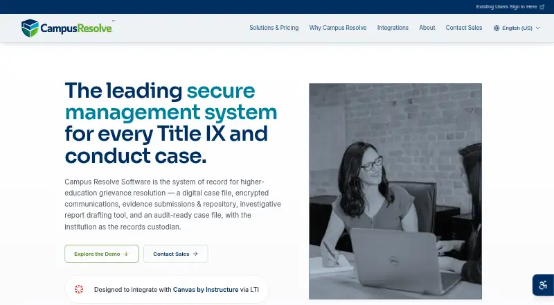 Campus Resolve's own site