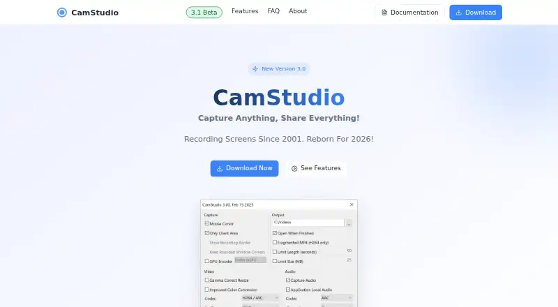 CamStudio's own site