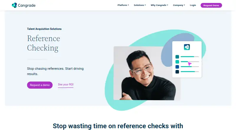 Cangrade Reference Checking's own site