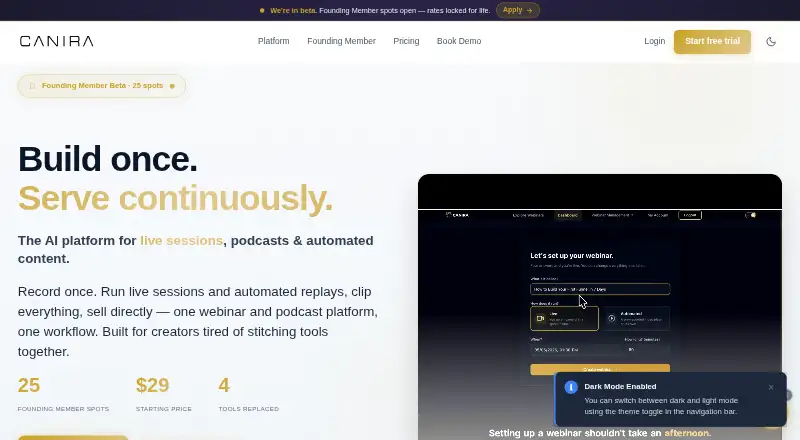 Canira's own site