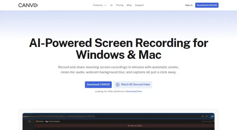 CANVID's own site
